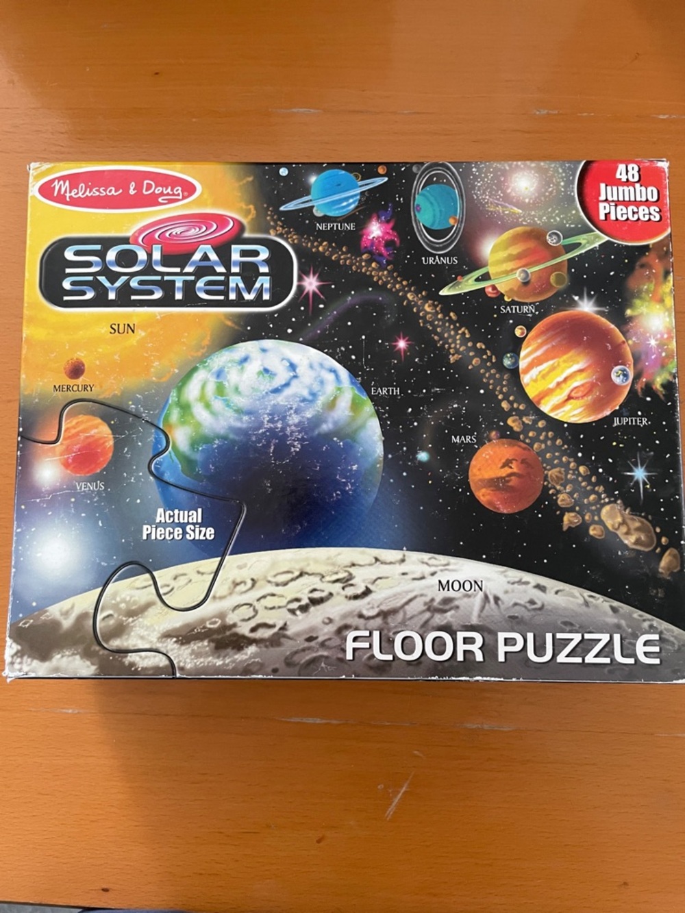 Melissa & Doug Solar System Floor Puzzle - Blue Green Orange Black